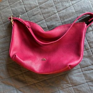 Portland Leather Goods Large Slouchy Shoulder Bag Orchid Pink